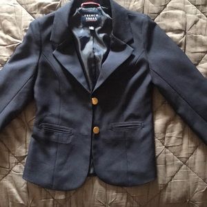 French toast, Girls navy school blazer with gold buttons